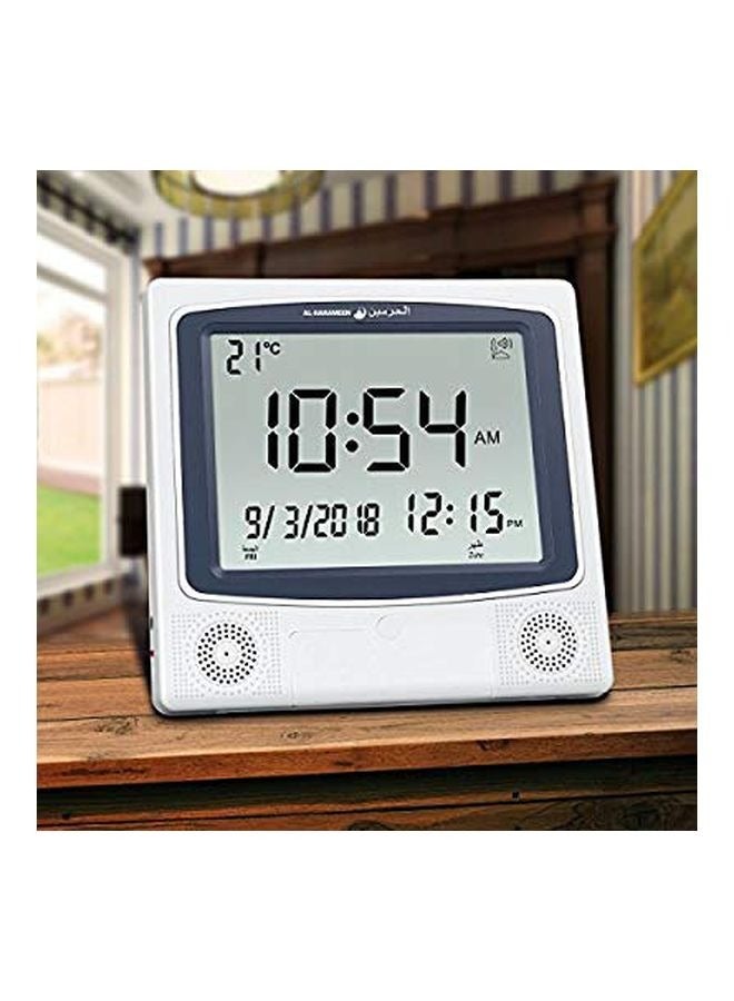 Digital Desk Azan Clock,Al-Harameen,Azan Clock,Prayer Times Table Clock,Digital Alarm,HA-4010  - Image 3