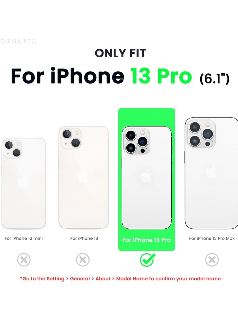 BORTONY iPhone 13 Pro Case Liquid Silicone Anti Scratch Anti Fingerprint Soft Silky Touch Shockproof Protective Cover for Apple iPhone 13 Pro - Image 2