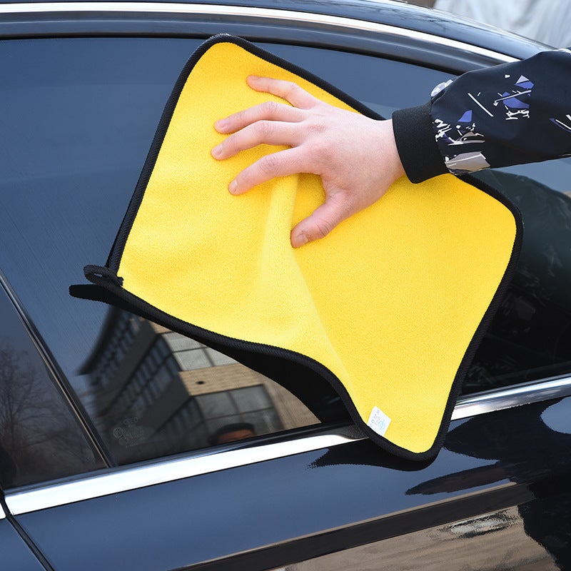 Wipe car wash towel absorbent lint-free non-deerskin double-sided thickened quick-drying glass seamless special car cloth - Image 4
