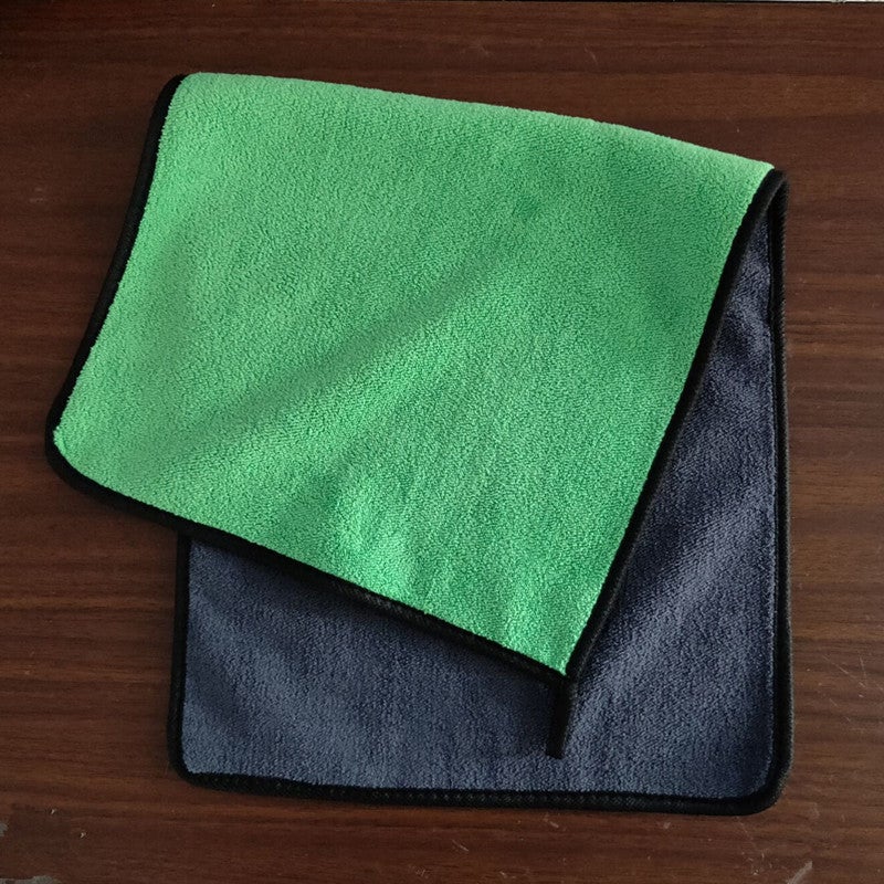 Wipe car wash towel absorbent lint-free non-deerskin double-sided thickened quick-drying glass seamless special car cloth - Image 1