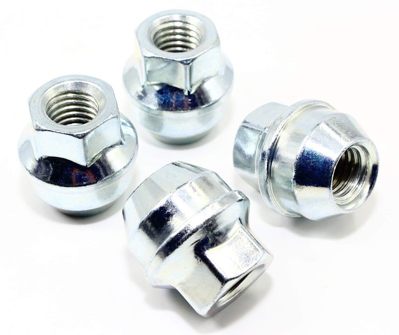 Set of 24 Veritek 14x20mm 1316 Hex 122 Inch Chrome OEM Factory Style Large Acorn Seat Open End Wheel Cover Retaining Lug Nuts for Ford F150 Expedition Lincoln Navigator Factory Wheels