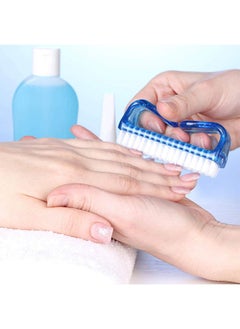 Depend 3 Pieces Handle Grip Nail Brush, Nail Brushes Hand Fingernail Brush Cleaner Scrubbing Kit Pedicure for Toes and Nails Men Women(Purple, Pink, Blue)  - Image 3