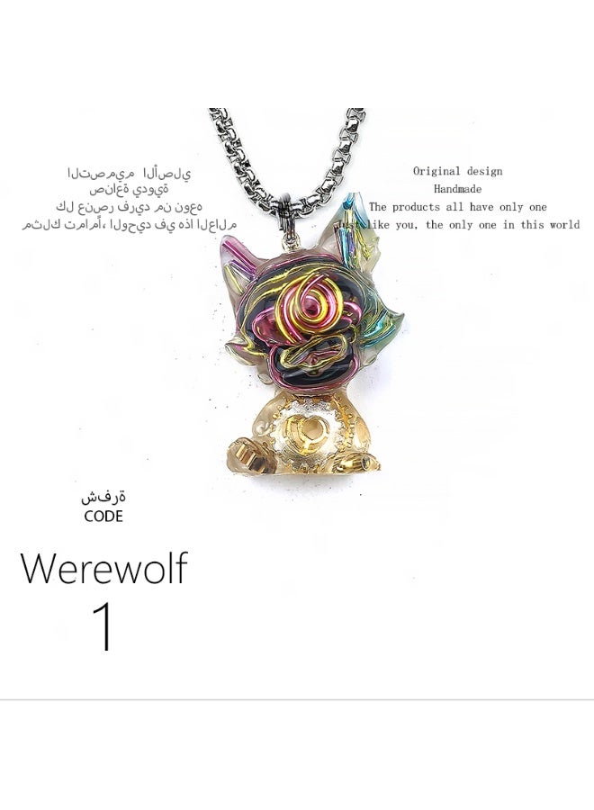 تصميم أصلي قلادة جرذان صغير مصنوعة يدويًا، فريدة وشخصية، هدية، سلسلة مفاتيح، إكسسوار مرآة السيارة، عصرية، وحيدة من نوعها، إبداعية، تتناسب مع جميع الإطلالات. - Image 1