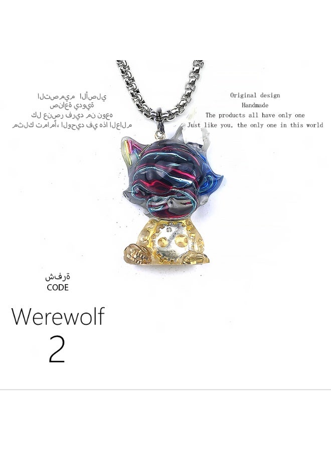 تصميم أصلي قلادة جرذان صغير مصنوعة يدويًا، فريدة وشخصية، هدية، سلسلة مفاتيح، إكسسوار مرآة السيارة، عصرية، وحيدة من نوعها، إبداعية، تتناسب مع جميع الإطلالات. - Image 2