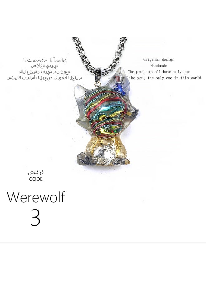 تصميم أصلي قلادة جرذان صغير مصنوعة يدويًا، فريدة وشخصية، هدية، سلسلة مفاتيح، إكسسوار مرآة السيارة، عصرية، وحيدة من نوعها، إبداعية، تتناسب مع جميع الإطلالات. - Image 3