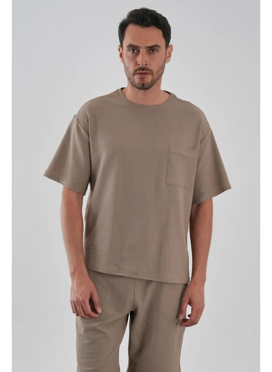 الكسندر جاردي Alexandergardi Basic T-Shirt with Pocket Detail