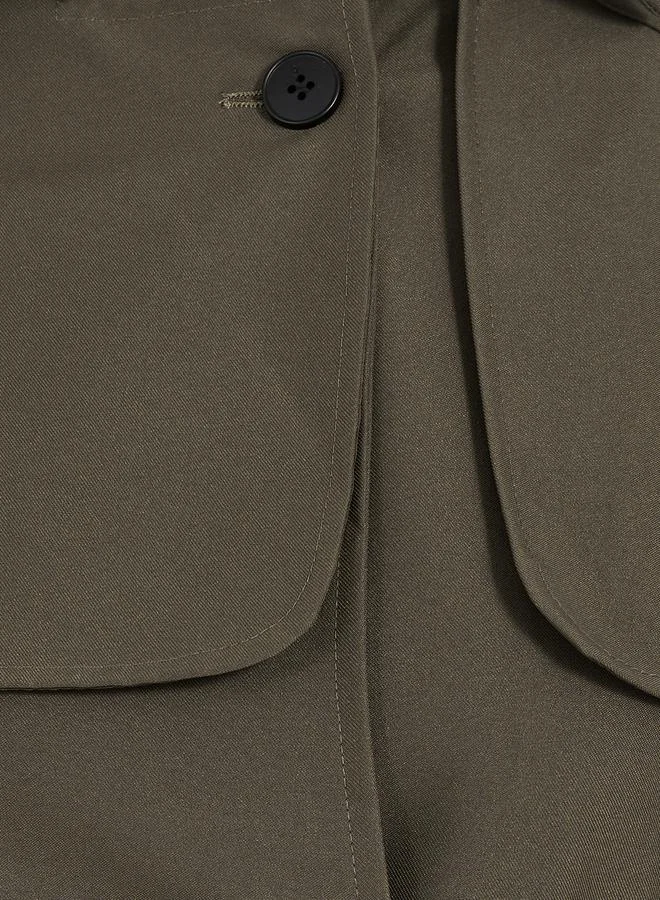 Styli Longline Regular Fit Trench Jacket with Belt