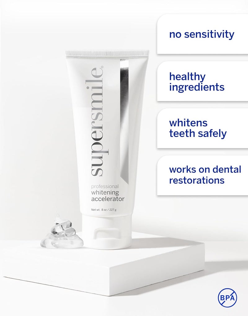 Supersmile Professional Whitening Accelerator - Powerful Whitening Without Sensitivity - Safe and Effective on Dental Restorations (8 oz) - Image 5