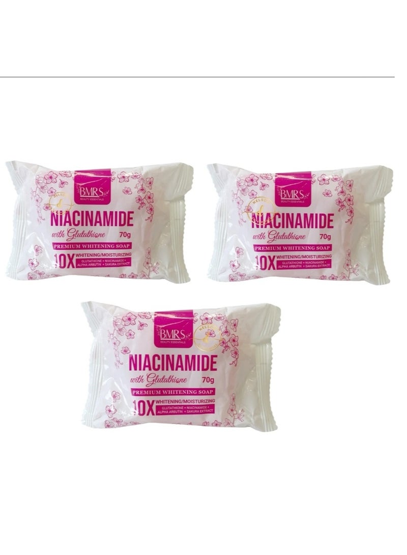 بمارس صابون تبييض نياسيناميد مع الجلوتاثيون 70 جرام - Image 3