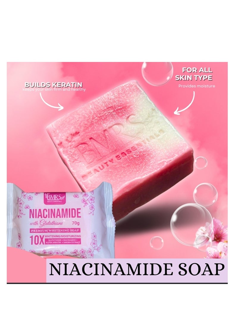 بمارس صابون تبييض نياسيناميد مع الجلوتاثيون 70 جرام - Image 2