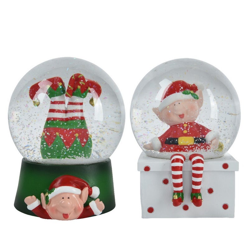 Kaemingk Snowglobe – Polyresin, Christmas Decoration, Festive Xmas, Holiday Figurine, Indoor Home Décor, Tabletop Display, 1 Piece Assorted Designs