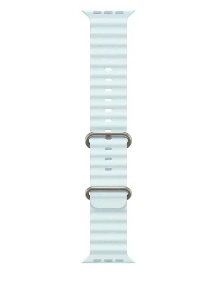Generic "Ocean Band Silicone Strap for Smart Watch 42/44/45/49mm, Compatible with Series 9/8/7/6/5/4/3/2/1/SE, Sport Outdoor for Men & Women"  - Image 2