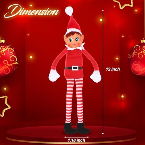 Elves Behavin Badly Christmas Elf Behaving Badly Plush Toy | Elfette Novelty Long Bendy Naughty Girl Christmas Doll | 12 Inches - Image 2