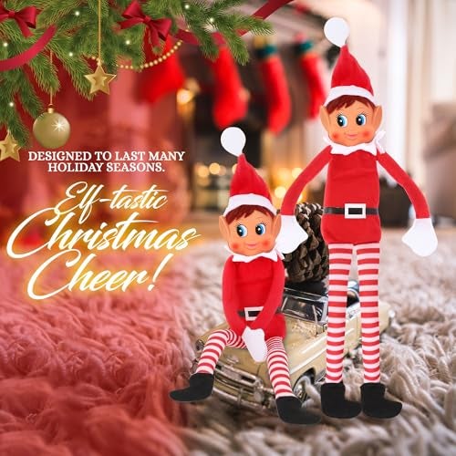Elves Behavin Badly Christmas Elf Behaving Badly Plush Toy | Elfette Novelty Long Bendy Naughty Girl Christmas Doll | 12 Inches - Image 4