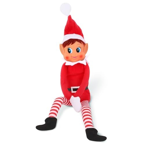 Elves Behavin Badly Christmas Elf Behaving Badly Plush Toy | Elfette Novelty Long Bendy Naughty Girl Christmas Doll | 12 Inches - Image 1