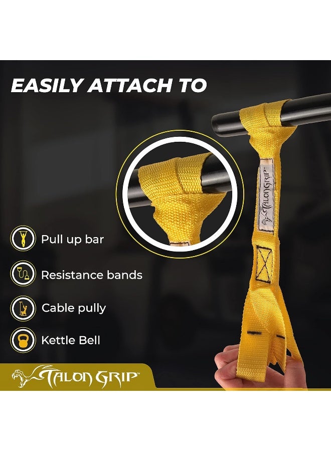 Core Prodigy Talon Pull Up Grip Strength Straps - Nylon Finger and Thumb Loops for Grip Training, Rock Climbing, Hand and Arm Strengthener (Black) - Image 1