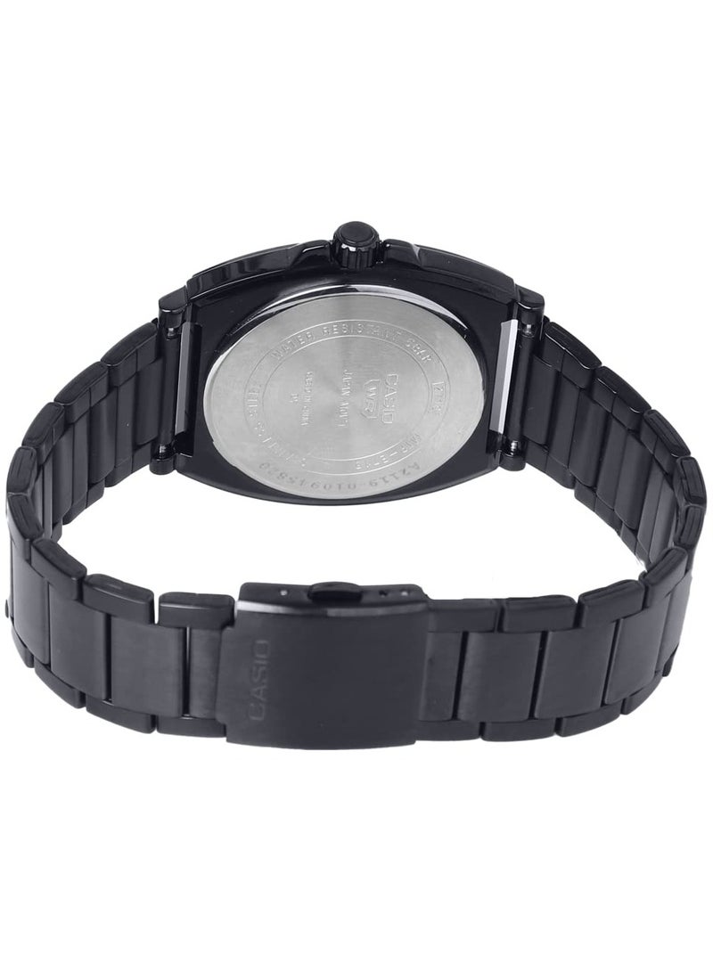 CasioMen Stainless Steel Analog White Dial Watch Mtp E715D 7Avdf, Band Color Black - Image 2