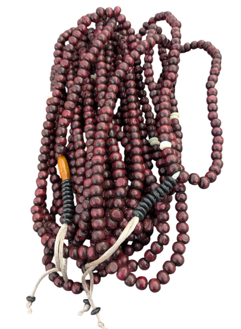 Natural Wood Misbaha 1000 Beads – A Spiritual Touch. (One Thousand Beads) Suitable for Dhikr and Extended Tasbeeh. - Image 1