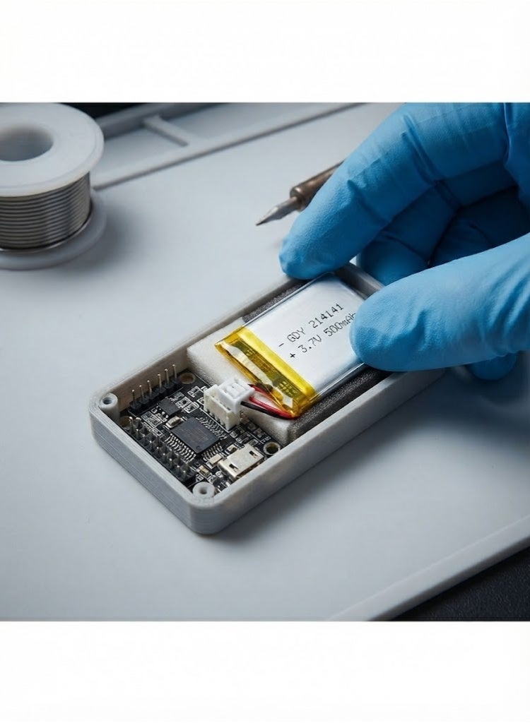 KNP 214141 Li-Po Rechargeable Battery 3.7V 500mAh with Protection Circuit & JST Connector - Image 3