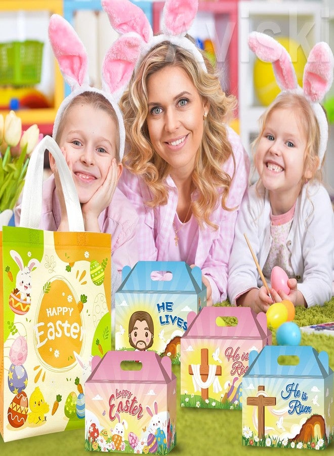 Aviski 12 Pieces He is Risen Treat Boxes, Easter Candy Boxes, Religious Christian Cookie Gift wrapping, Recycled Cardboard Box for Candy, Cookies and Party Favors - Image 5