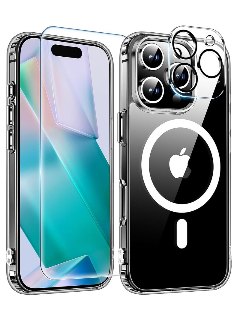 MIGOFAST IPhone 16Pro Case with Screen  And with Camera protection Compatible with Magsafe  Military Grade Protection  Anti-Yellowing Magnetic Phone Case - Image 1