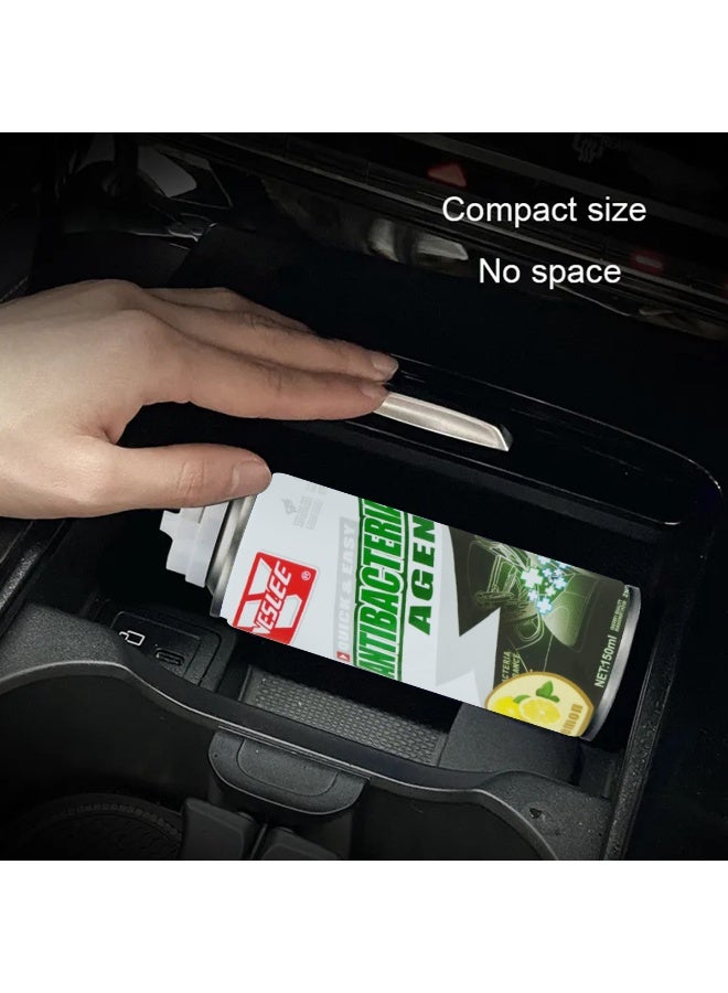 VESLEE Antibacterial Deodorizing Spray 150ml x5 Car Air Freshener Odor Eliminator Interior Cleaner AC Vent Cabin Seat Fabric Smoke Mold Pet Smell Control Lemon Fragrance Self Spray Aerosol For Car Home Office Wardrobe Fleet Use - Image 3