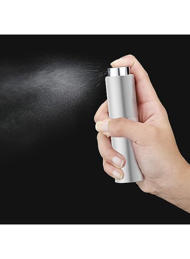 owlyee Perfume Travel Refillable Atomizer Bottle Cologne Spray Mini for Refill Empty Fragrance Sprayer for Men Large Size 20ML Silver - Image 3