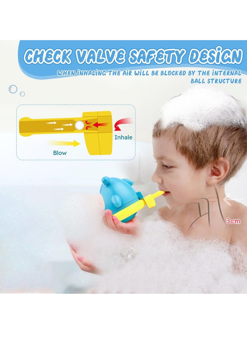 Generic - Shark Bubble Maker Baby Bath Toy with 2 Attachments, Bathroom Bath Toys Kids Outdoor Water Play, Bubble Maker (Shark + Baby Elephant) - Image 1