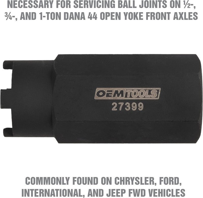 OEMTOOLS 27399 Ball Joint Spanner Wrench, Removes and Installs Ball Joint Adjusting Sleeves, for Use with Chrysler, Ford, International, Jeep FWD Vehicles - Image 3