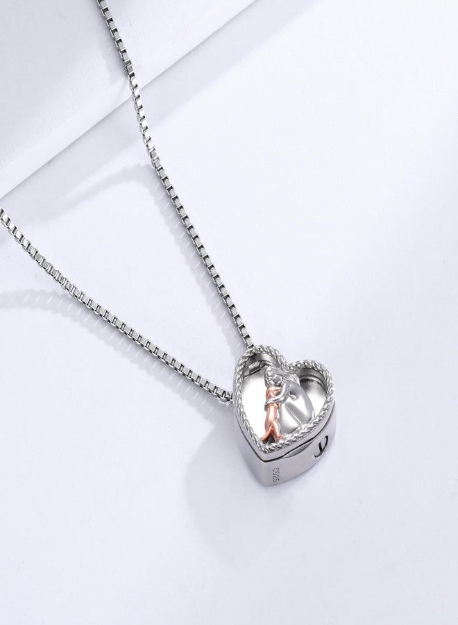 APOTIE Sterling Silver Dog Urn Necklace for Pet Ashes - S925 Pet fur Cremation Memorial Keepsake Pendant Jewelry Gifts for Women Loss Puppy (Dog Urn Locket Necklace) - Image 3