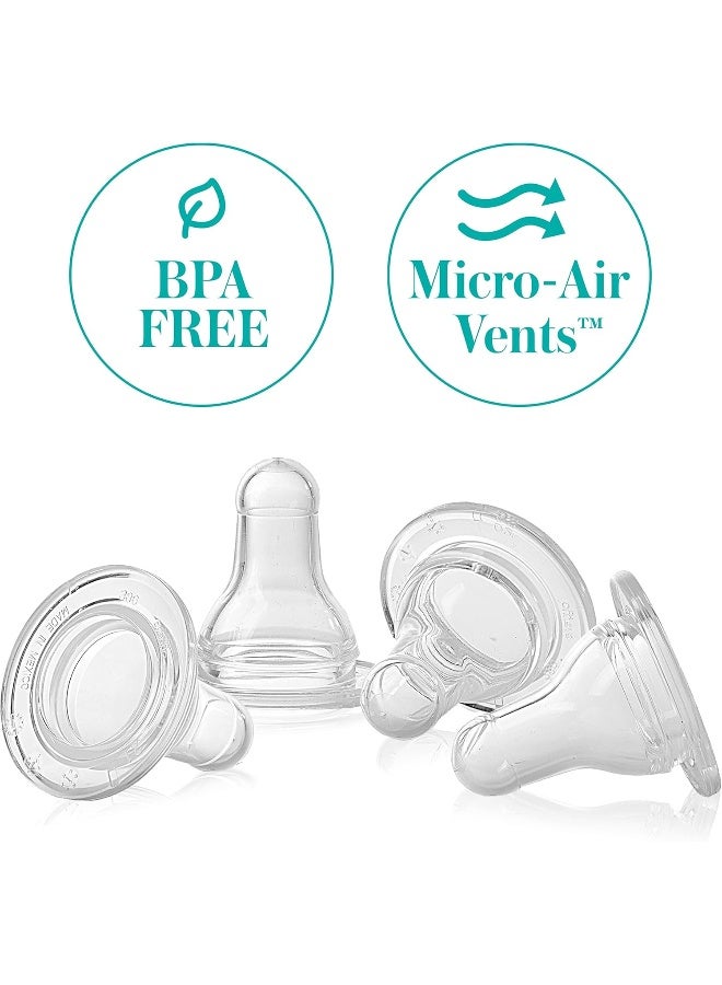إيفن فلو Evenflo 4 Pack Classic Silicone Nipple, Slow Flow - Image 2