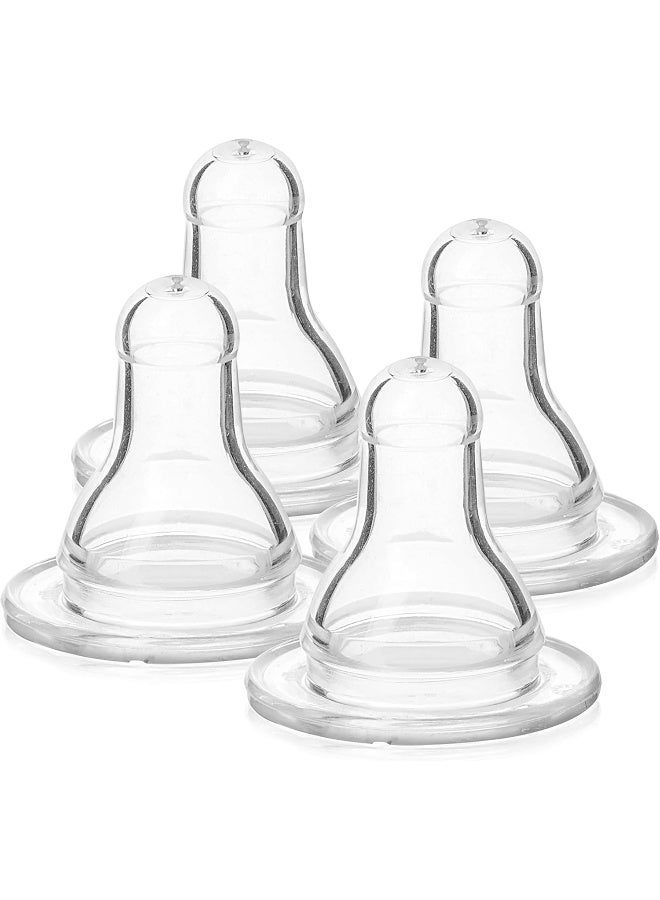 إيفن فلو Evenflo 4 Pack Classic Silicone Nipple, Slow Flow - Image 1