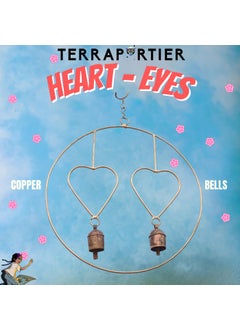 TerraPortier TerraPortier Handmade Copper Bells Contemporary design Minimal Home Decor Wall Hanging Living Room Bedroom Balcony Soothing Sounds Handcrafted by artisans in Kutch HeartEyes 