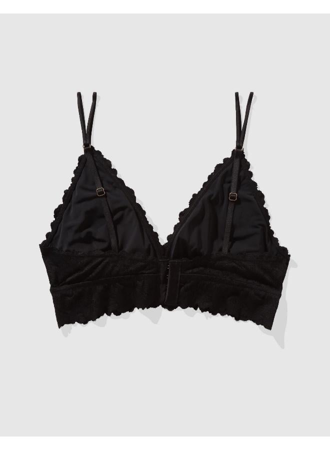 Aerie Show Off Rosey Lace Padded Plunge Bralette - Image 2