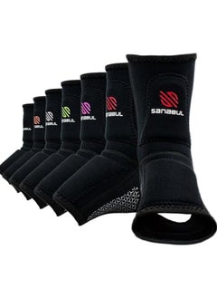 Essential Striking Gel Ankle Guard for MMA Kickboxing | Ankle Sleeves for Men & Women | MMA Kickboxing Muay Thai Ankle Support and Protection (Pair) (Red, S/M)
