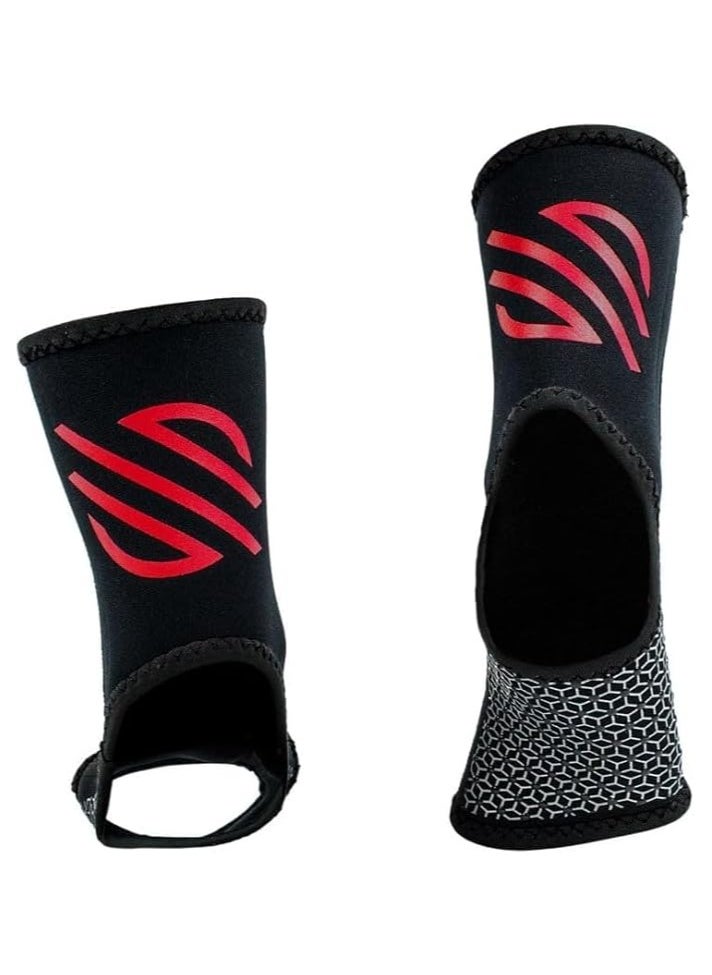 Sanabul  - Essential Striking Gel Ankle Guard for MMA Kickboxing | Ankle Sleeves for Men & Women | MMA Kickboxing Muay Thai Ankle Support and Protection (Pair) (Red, S/M) - Image 1