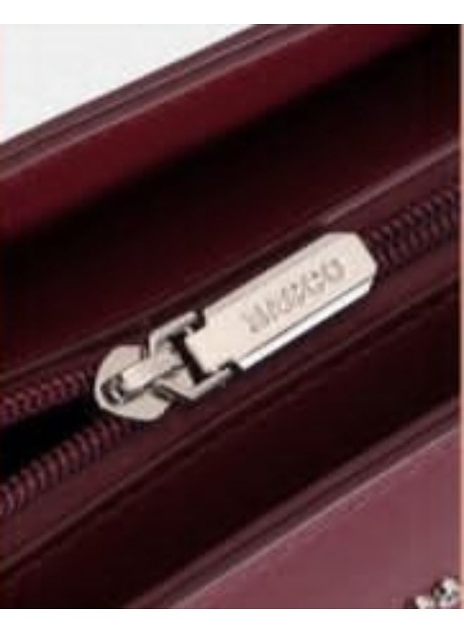 BAGCO Women’s Leather Tote Bag Set with Wallet – Textured Handbag with Tassel Charm & Top Handle - Image 4