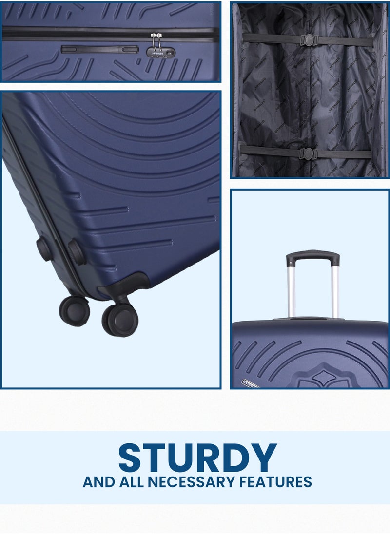 STARLIFE 3 Piece ABS Hard side Trolley Luggage Set Spinner Wheels with Number Lock  - Image 4