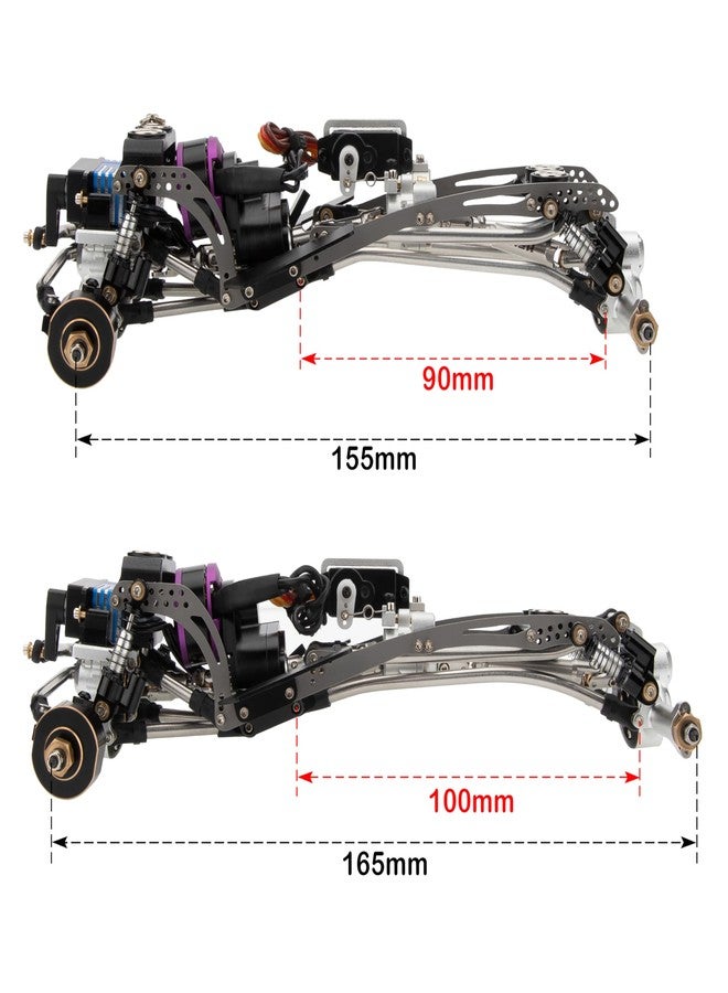 MEUS RACING مجموعة وصلات نقل الحركة MEUS RACING SCX24، هيكل SCX24 MD24، ترقيات لسيارات الزحف التي تعمل بالتحكم عن بعد بمقياس 1/24 - Image 5