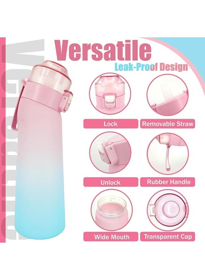 ArcShine Air Up Water Bottle – Air Up Bottle with 7 Flavored Pods Multi Colors, Fruit Scented Flavored Water Bottle for Kids, Sports and Travel 650 ml, Leak Proof - Image 2