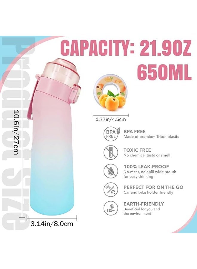 ArcShine Air Up Water Bottle – Air Up Bottle with 7 Flavored Pods Multi Colors, Fruit Scented Flavored Water Bottle for Kids, Sports and Travel 650 ml, Leak Proof - Image 3