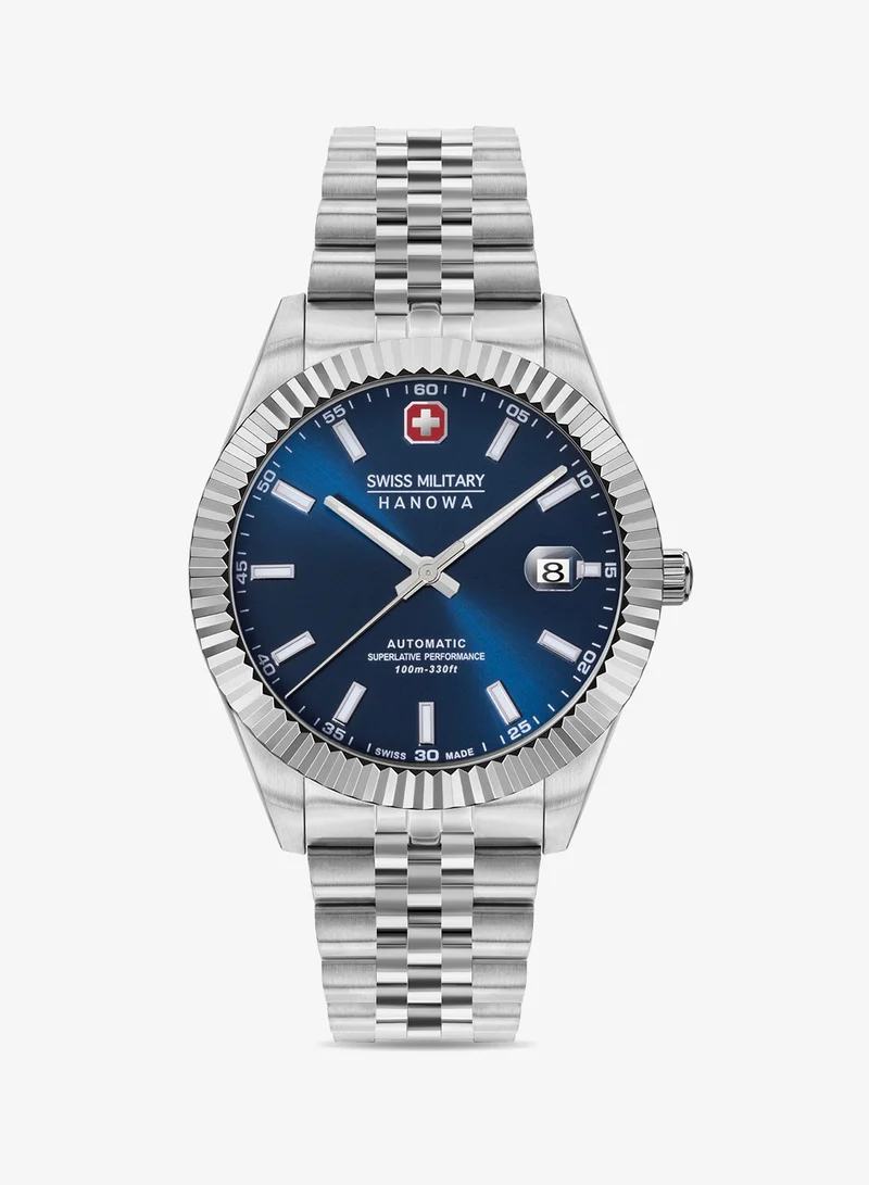 SWISS MILITARY HANOWA Swiss Military Hanowa Diligenter Watch for Men with Silver Stainless Steel Bracelet 10 Atm - SMWGL0002102
