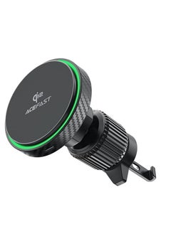 ACEFAST Fast Qi2 Wireless Charger Magnetic Car Holder D33 – Magnetic Charging Mount for iPhone, Samsung & Other Qi-Enabled Devices, Fast Wireless Charging, Convenient and Secure Car Mount, Easy to Use, Adjustable Viewing Angle  - Image 1