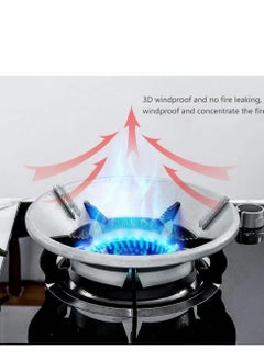 SYOSI Gather Fire Gas Stove Cover Energy Saving Round Bottom Wok Rack Windproof Wok Pan Support Stand Trivet for Gas Hobs Fire Stove Pot Cooktop Four Hole(2 PCS)  - Image 5