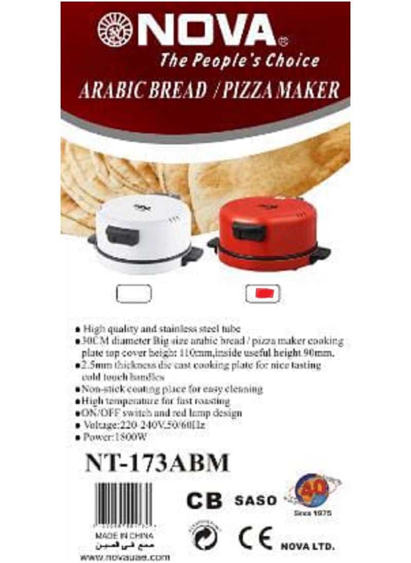 NOVA Arabic Puffy Soft Tasty Bread And Pizza Maker 1800 W NT-173ABM  - Image 3