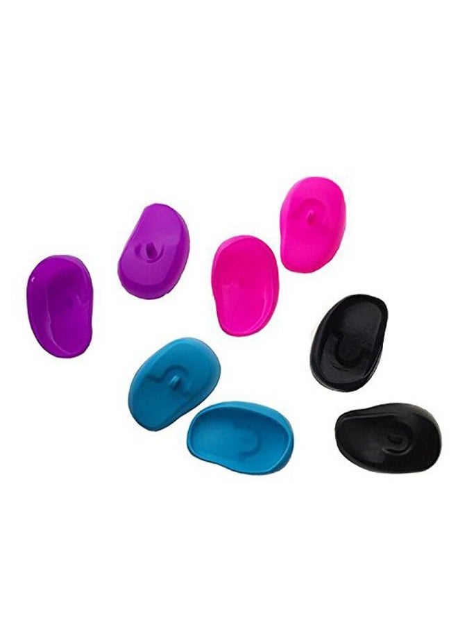 Elandy 3 Pairs Solft Silicon Hairdressing Dye Coloring Ear Cover Sheet Protector for Home Personal and Business Hairdressing Shop Use(Color Random) - Image 2