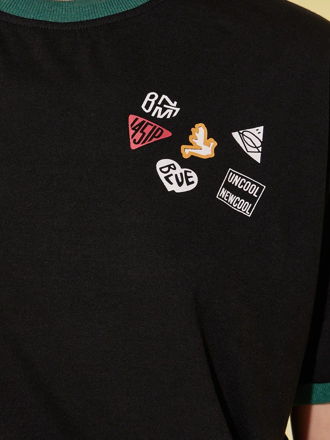 Take Two Take Two Graphic Printed Round Neck T-Shirt
