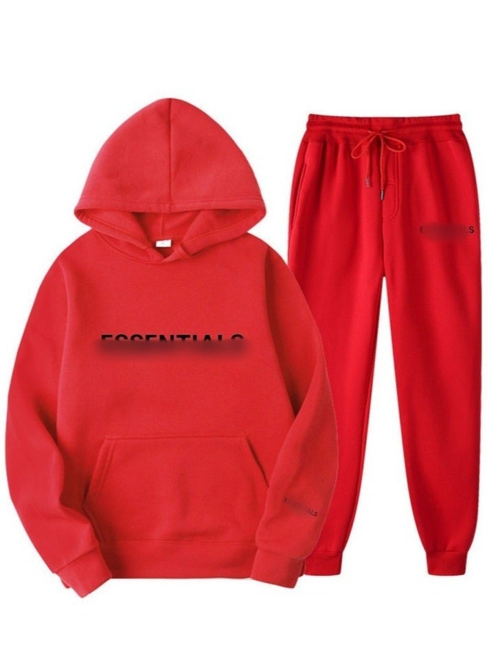 KUYING Men's Loose Sportswear And Sports Pants Two-Piece Set  - Image 1