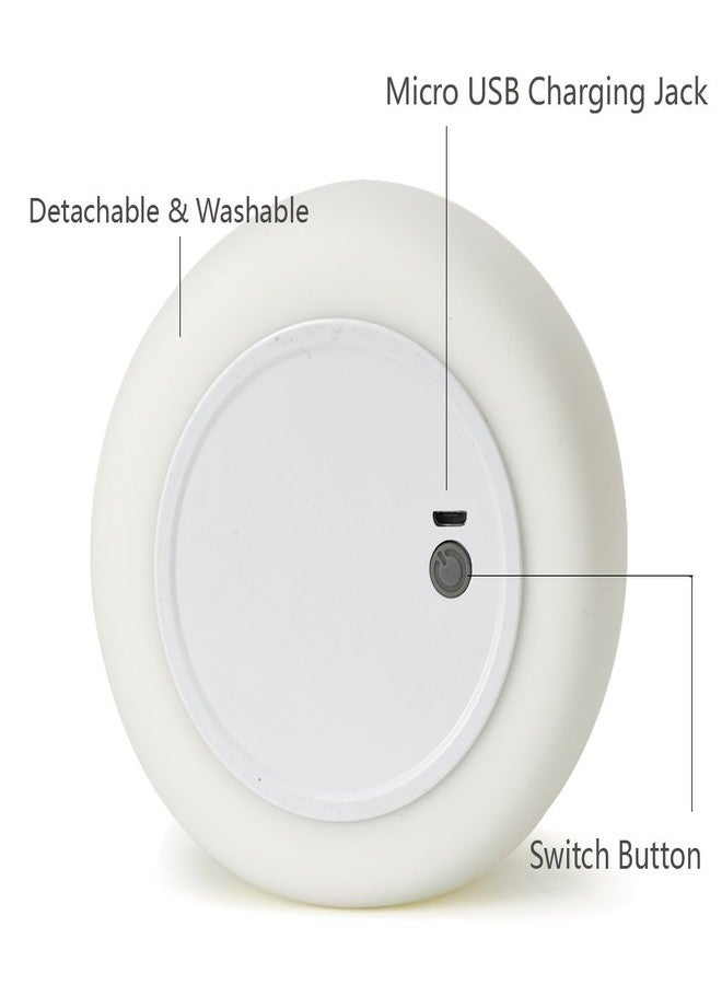 جو لاين مصباح ليلي للأطفال من GoLine على شكل قطة لطيفة بتقنية LED، يعمل باللمس، مزود بإضاءة دافئة بيضاء وسبعة ألوان متغيرة، يدوم حتى 12 ساعة. (NL005) - Image 4