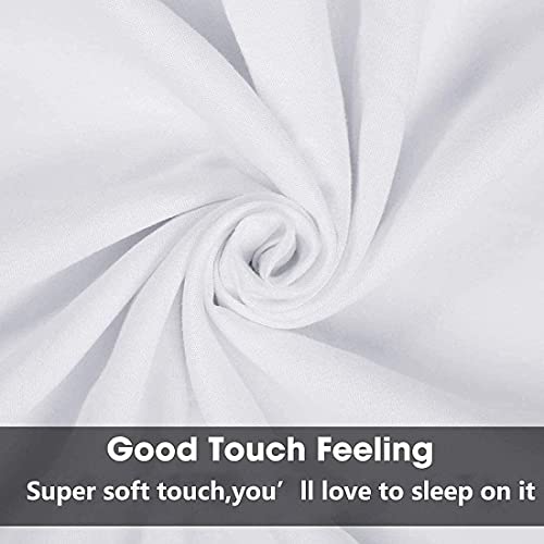 LEISUREWEEK Premium Queen Pillowcases 4 Pack - White Standard - Ultra Soft 1800 Thread Count Microfiber- Double Brushed - Allergies Free - Wrinkle Resistant Pillowcase - Image 4